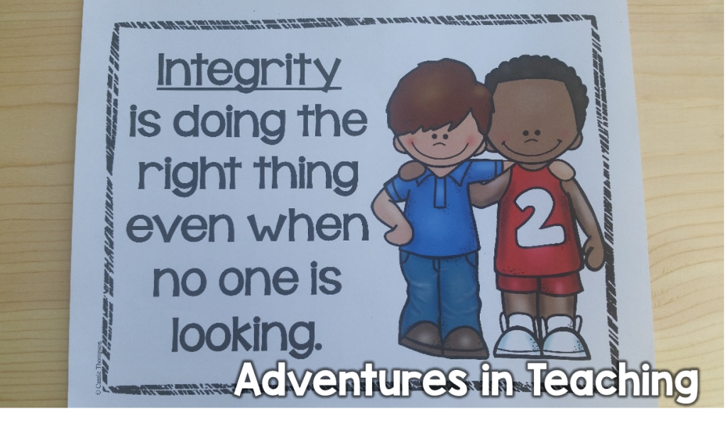 First Grade Classroom: Character Education Posters