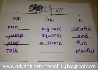 Elmer the Elephant Math & Literacy