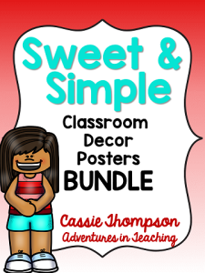 Sweet & Simple Classroom Decor