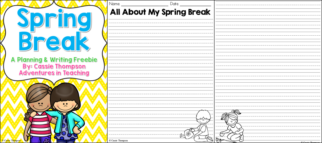Spring Break Writing Freebie 2